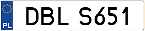Trailer License Plate